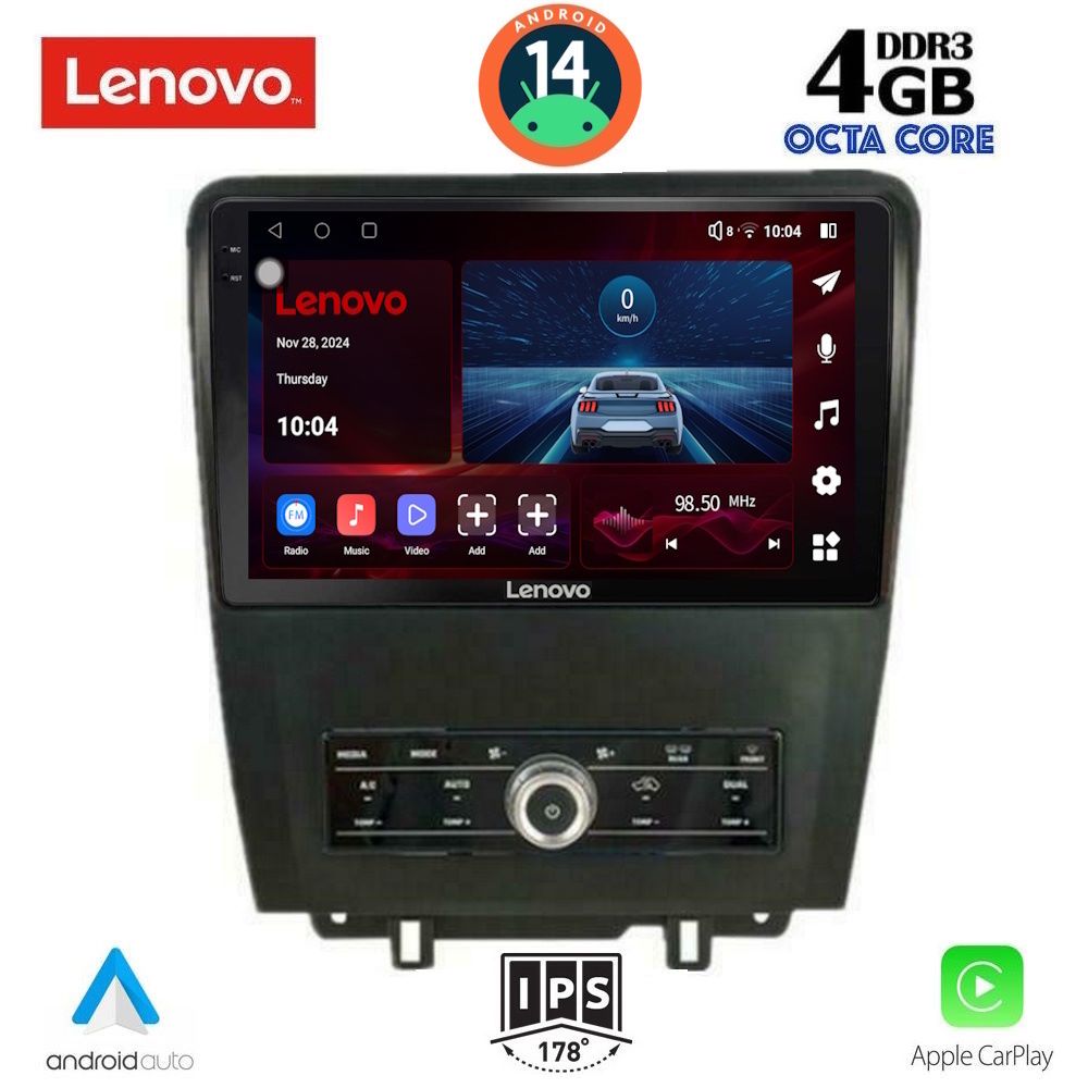Βλησαρούλης Car Center - LENOVO SSV 8165_CPA (9inc) MULTIMEDIA TABLET for FORD MUSTANG mod. 2010-2015