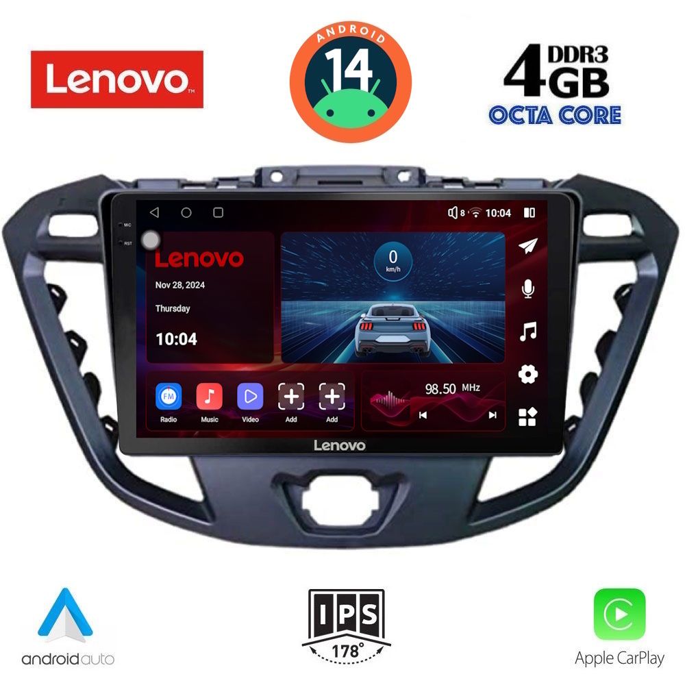 Βλησαρούλης Car Center - LENOVO SSV 8177_CPA (9inc) MULTIMEDIA TABLET for FORD TRANSIT CUSTOM | TOURNEO CUSTOM mod. 2013-2019