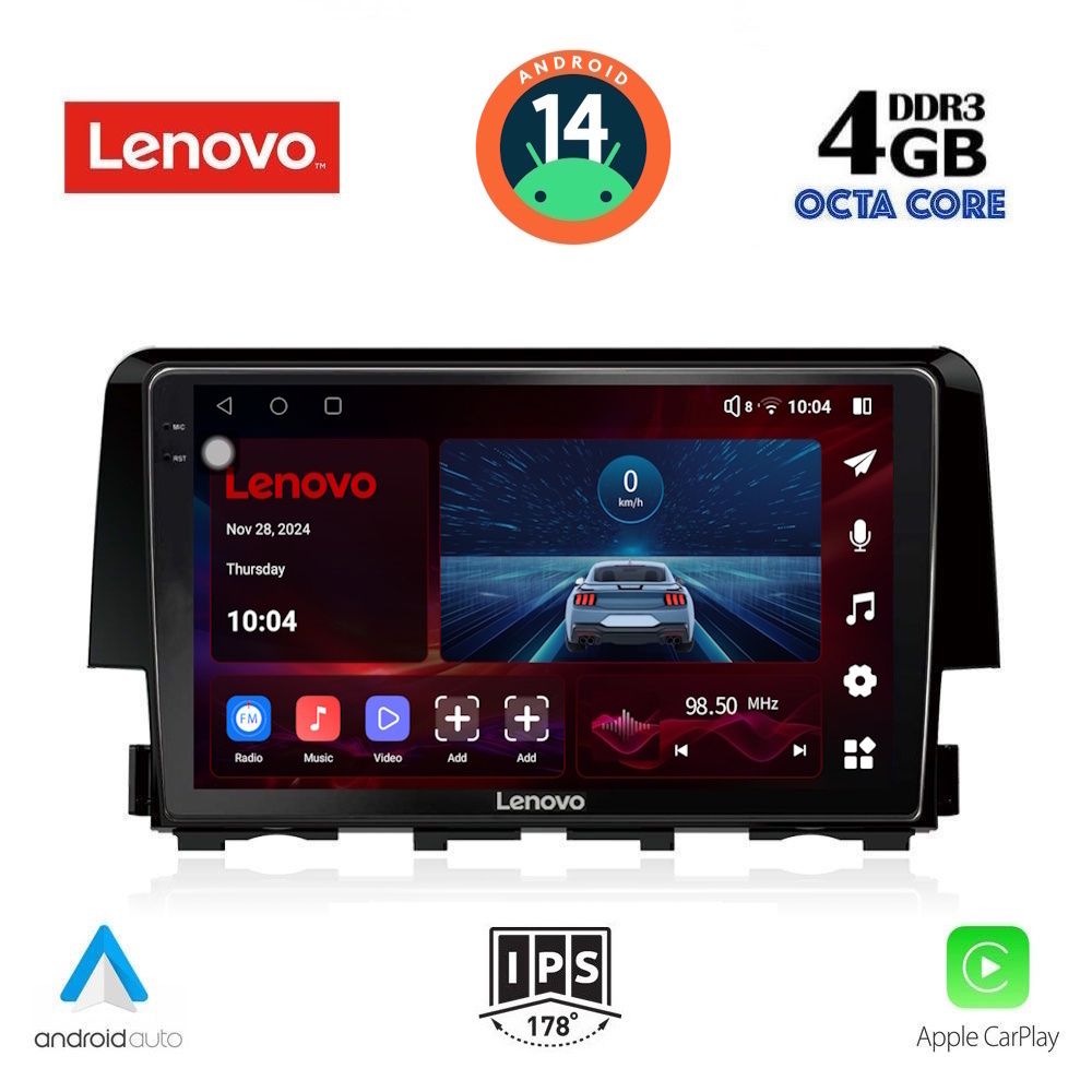 Βλησαρούλης Car Center - LENOVO SSV 8191_CPA (9inc) MULTIMEDIA TABLET for HONDA CIVIC mod. 2016>