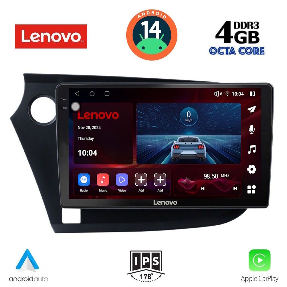 Βλησαρούλης Car Center - LENOVO SSV 8205_CPA (9inc) MULTIMEDIA TABLET for HONDA INSIGHT mod. 2009-2014