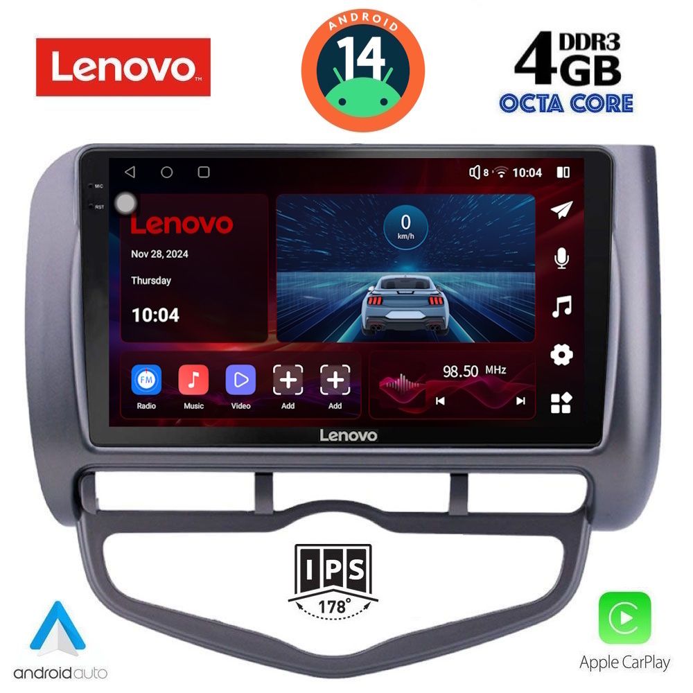 Βλησαρούλης Car Center - LENOVO SSV 8210_CPA CLIMA (9inc) MULTIMEDIA TABLET for HONDA JAZZ mod. 2002-2008