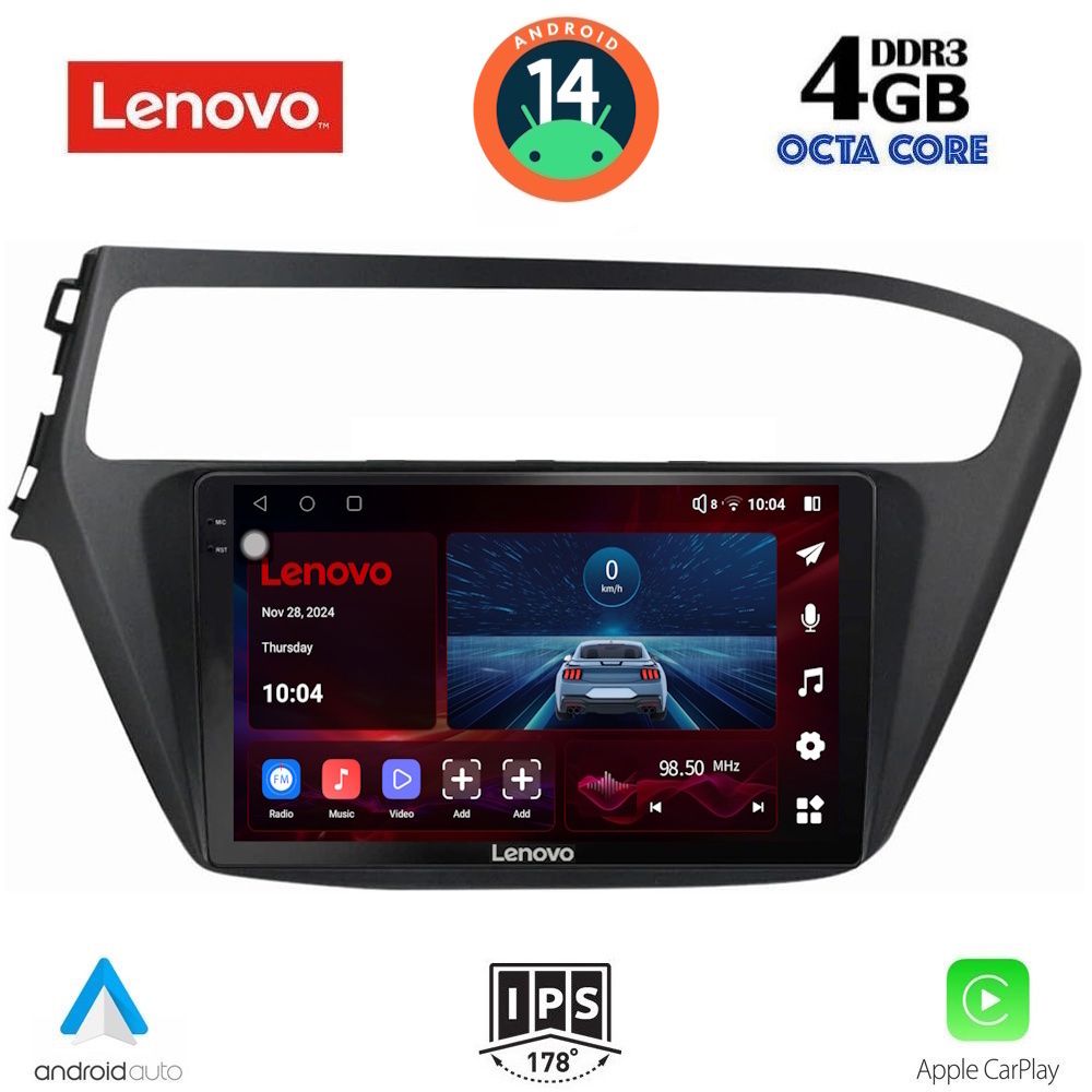Βλησαρούλης Car Center - LENOVO SSV 8230_CPA (9inc) MULTIMEDIA TABLET for HYUNDAI i20 mod. 2018-2021
