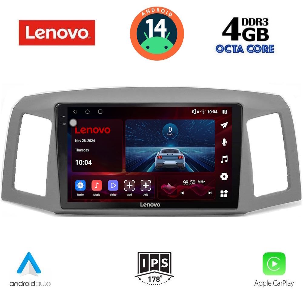 Βλησαρούλης Car Center - LENOVO SSV 8281_CPA (10inc) MULTIMEDIA TABLET for JEEP GRAND CHEROKEE mod. 2005-2007