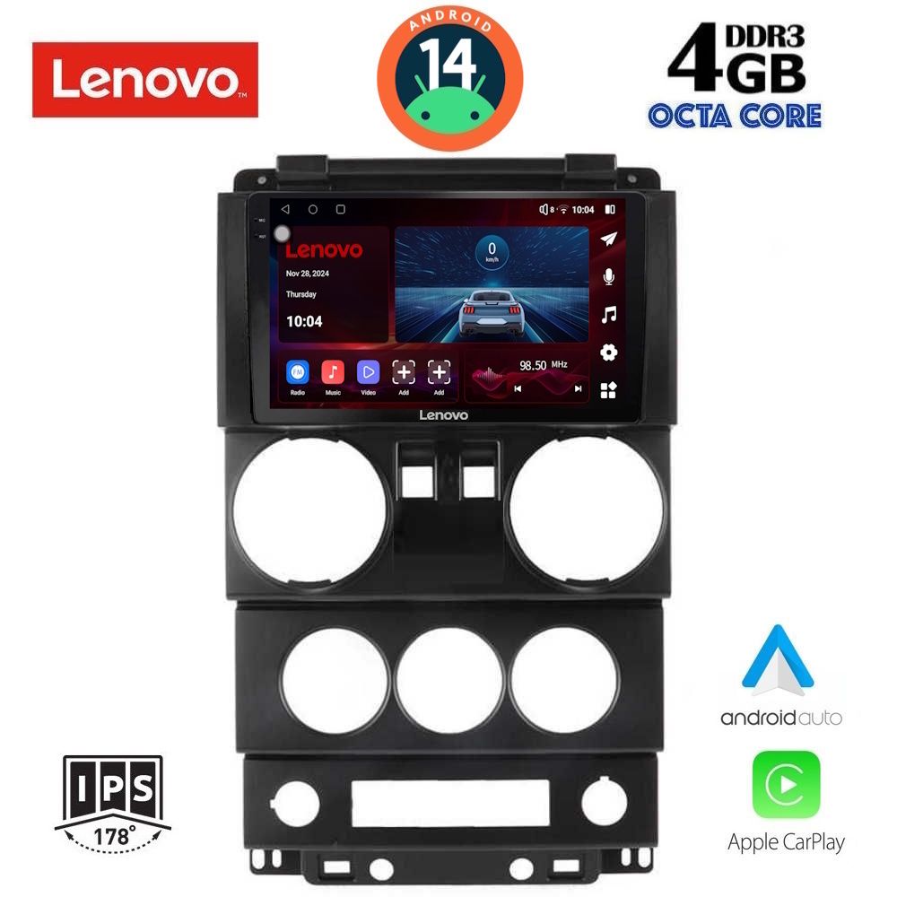 Βλησαρούλης Car Center - LENOVO SSV 8293_CPA (9inc) MULTIMEDIA TABLET for JEEP WRANGLER  mod. 2006-2011