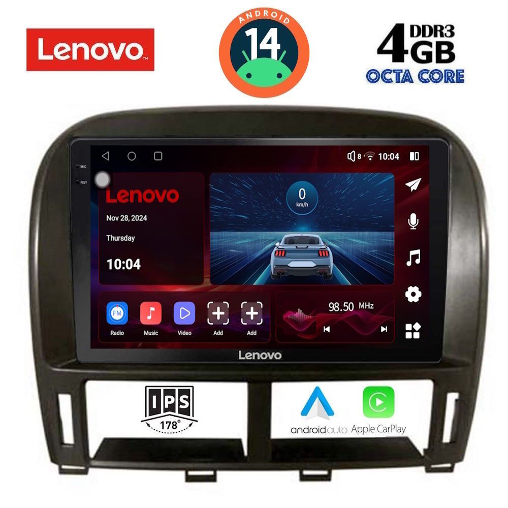Βλησαρούλης Car Center - LENOVO SSV 8343_CPA (9inc) MULTIMEDIA TABLET for LEXUS LS 430 – XF 430 mod. 2000-2006