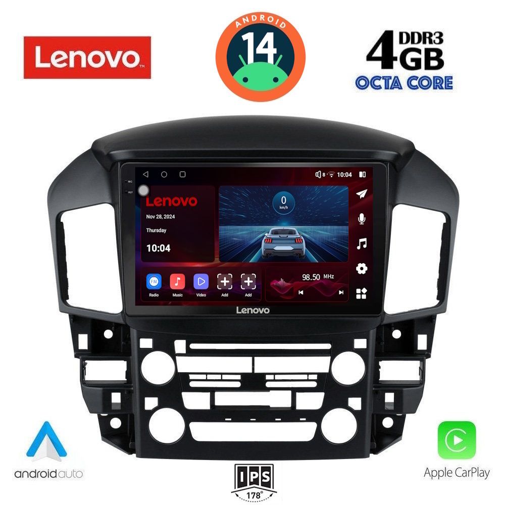 Βλησαρούλης Car Center - LENOVO SSV 8344_CPA (9inc) MULTIMEDIA TABLET for LEXUS RX 300 mod. 1998-2003