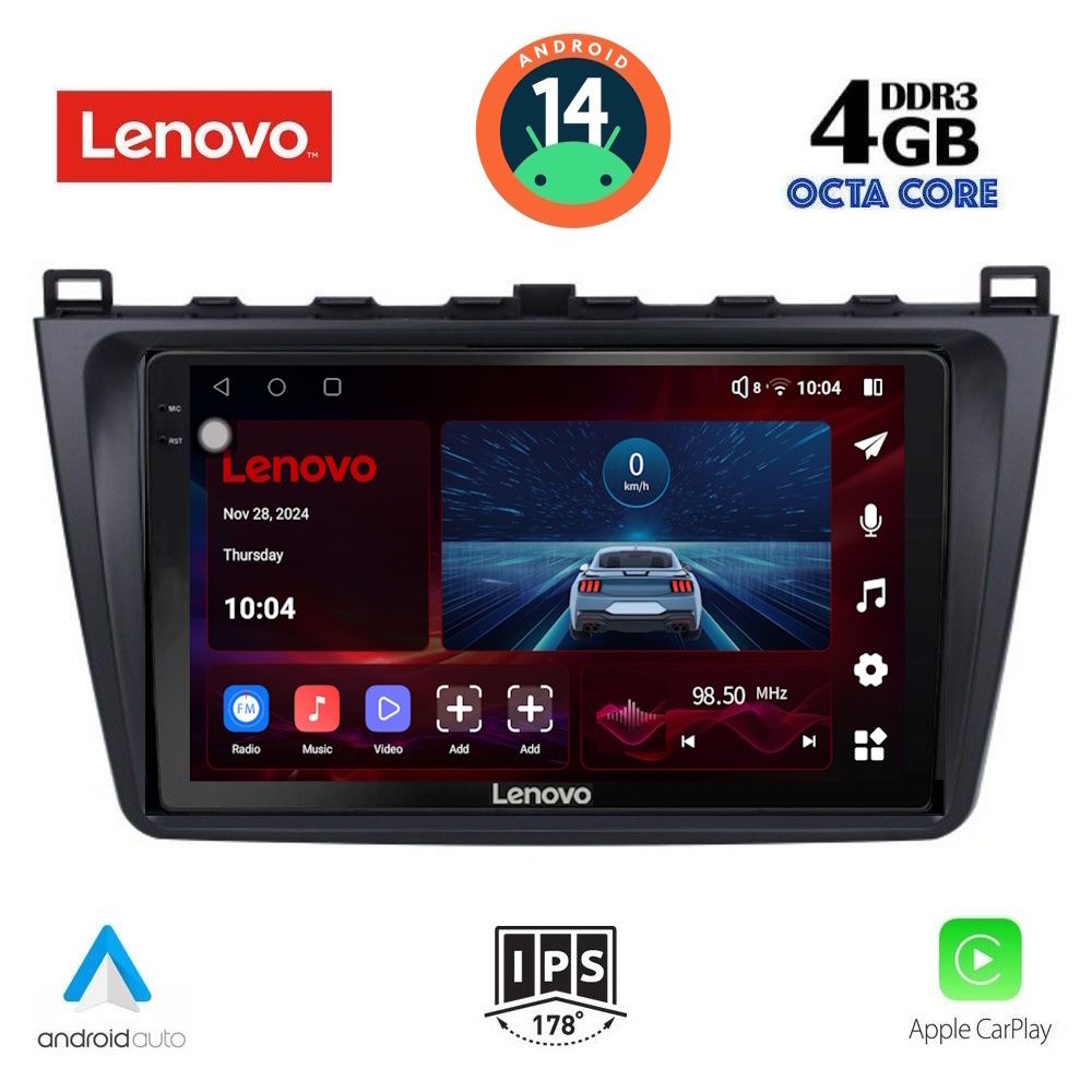 Βλησαρούλης Car Center - LENOVO SSV 8377_CPA (9inc) MULTIMEDIA TABLET for MAZDA 6 mod. 2008-2012