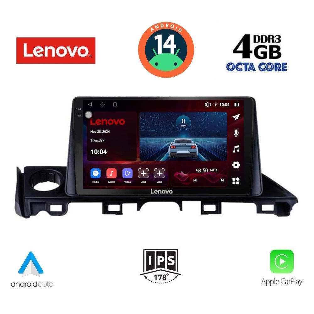 Βλησαρούλης Car Center - LENOVO SSV 8379_CPA (9inc) MULTIMEDIA TABLET for MAZDA 6 mod. 2017-2020