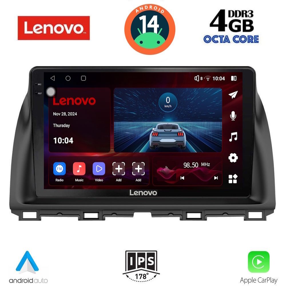 Βλησαρούλης Car Center - LENOVO SSV 8380_CPA (10inc) MULTIMEDIA TABLET for MAZDA CX5 mod. 2013-2017