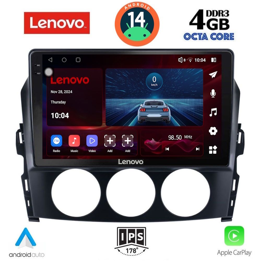 Βλησαρούλης Car Center - LENOVO SSV 8392_CPA (9inc) MULTIMEDIA TABLET for MAZDA MX5 mod. 2005-2015
