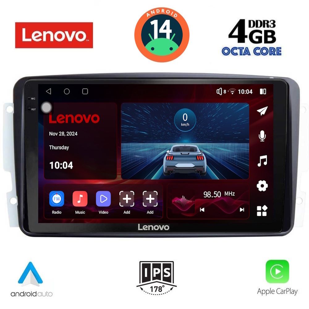 Βλησαρούλης Car Center - LENOVO SSV 8401_CPA (9inc) MULTIMEDIA TABLET for MERCEDES CLK (W209) mod. 2000-2004
