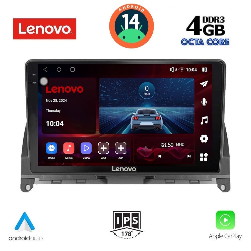 Βλησαρούλης Car Center - LENOVO SSV 8405_CPA (9inc) MULTIMEDIA TABLET for MERCEDES C (W204) mod. 2007-2011