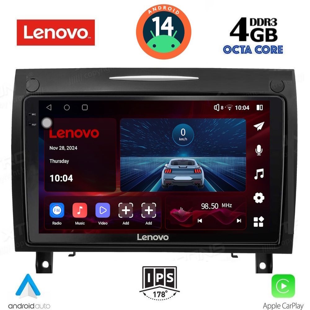Βλησαρούλης Car Center - LENOVO SSV 8419_CPA (9inc) MULTIMEDIA TABLET for MERCEDES SLK R171 mod. 2004-2010