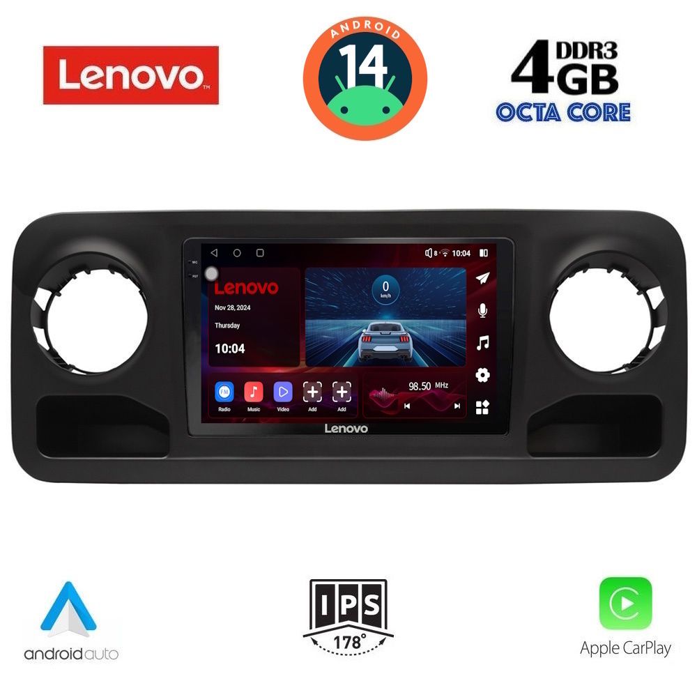 Βλησαρούλης Car Center - LENOVO SSV 8424_CPA (10inc) MULTIMEDIA TABLET for MERCEDES SPRINTER mod. 2018>