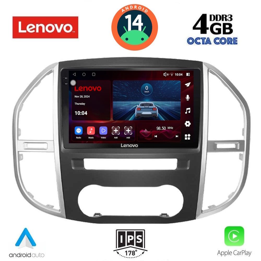 Βλησαρούλης Car Center - LENOVO SSV 8429_CPA (10inc) MULTIMEDIA TABLET for MERCEDES VITO – VIANO  (W447) mod. 2015>
