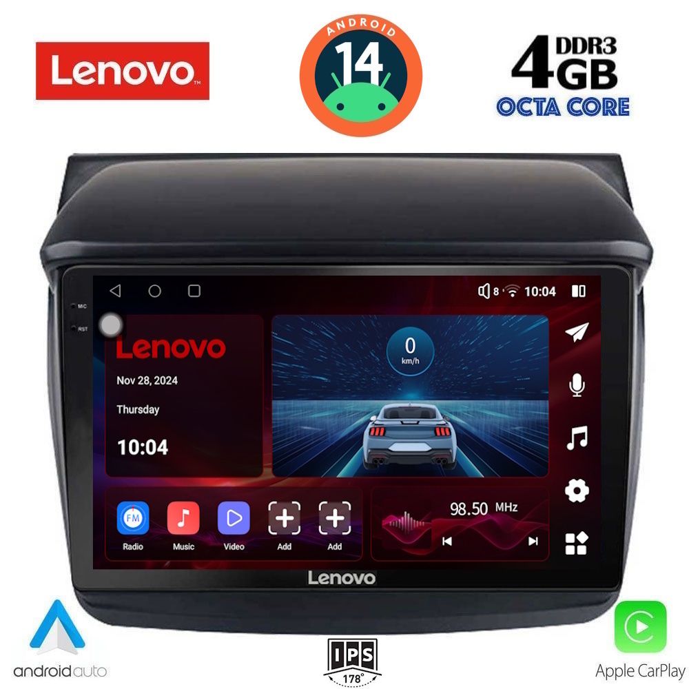 Βλησαρούλης Car Center - LENOVO SSV 8436_CPA (9inc) MULTIMEDIA TABLET for MITSUBISHI L200 mod. 2006-2015