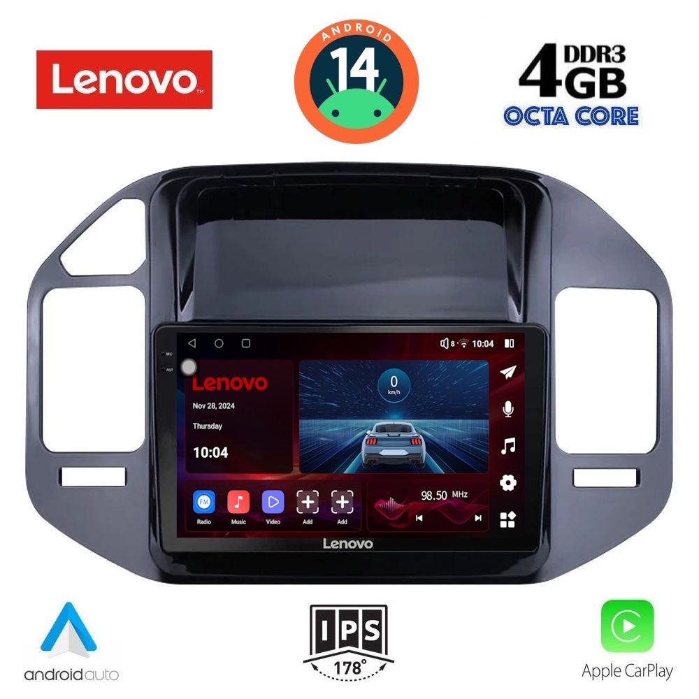 Βλησαρούλης Car Center - LENOVO SSV 8444_CPA (9inc) MULTIMEDIA TABLET for MITSUBISHI PAJERO mod. 1999-2006