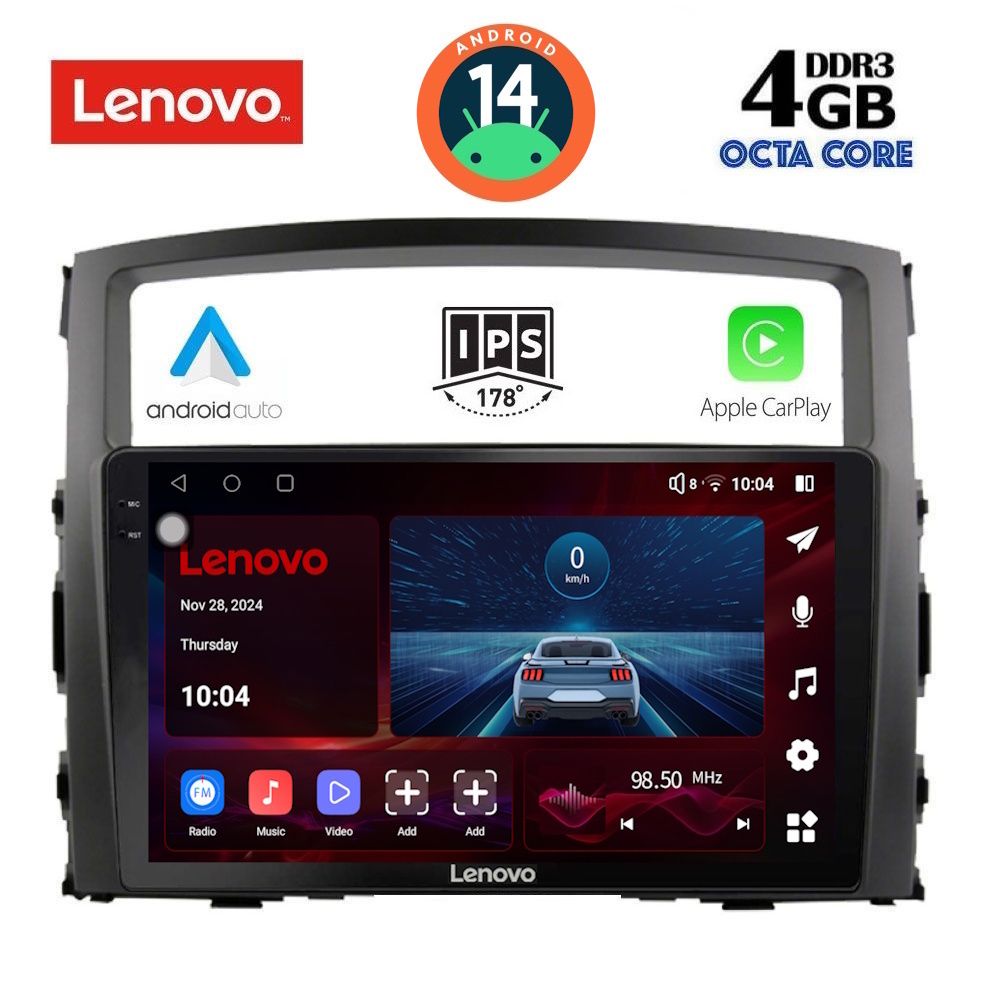 Βλησαρούλης Car Center - LENOVO SSV 8446_CPA (9inc) MULTIMEDIA TABLET for MITSUBISHI PAJERO mod. 2006-2013