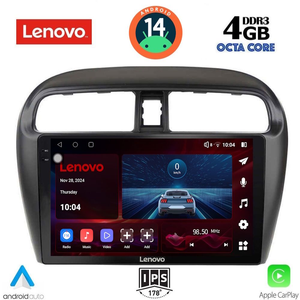 Βλησαρούλης Car Center - LENOVO SSV 8448_CPA (9inc) MULTIMEDIA TABLET for MITSUBISHI SPACESTAR mod. 2013-2020