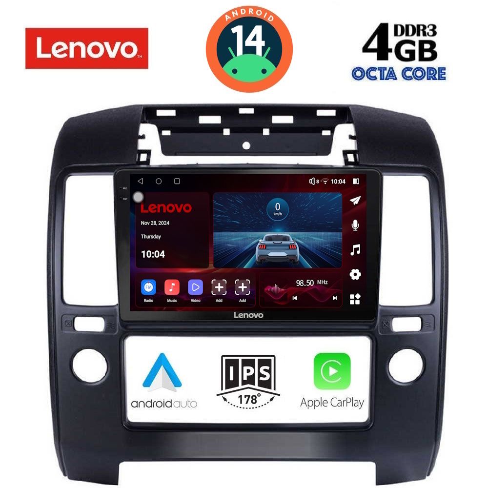 Βλησαρούλης Car Center - LENOVO SSV 8454_CPA A/C (9inc) MULTIMEDIA TABLET for NISSAN NAVARA D40 mod. 2006-2011 με A/C