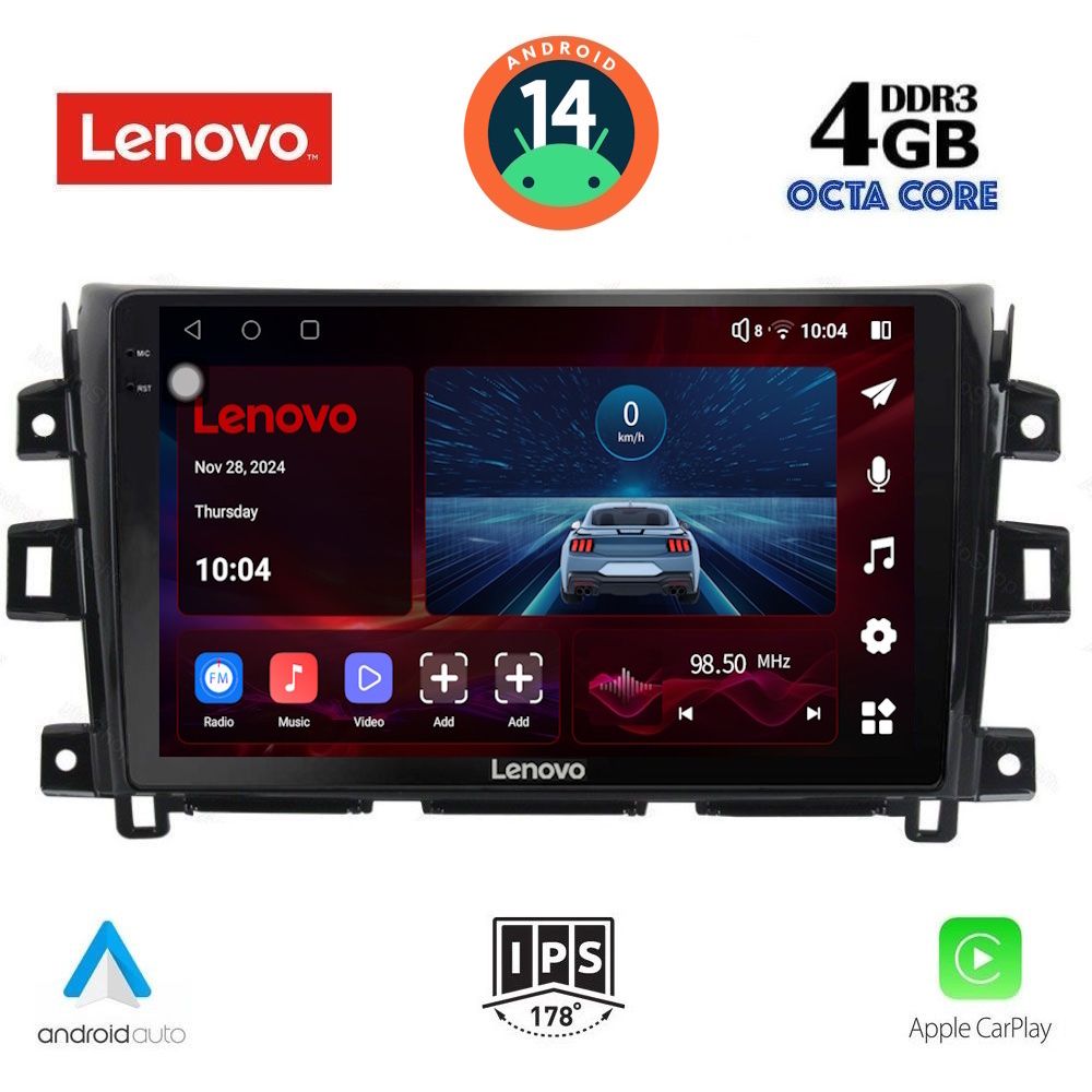 Βλησαρούλης Car Center - LENOVO SSV 8456_CPA (10inc) MULTIMEDIA TABLET for NISSAN NAVARA mod. 2016>