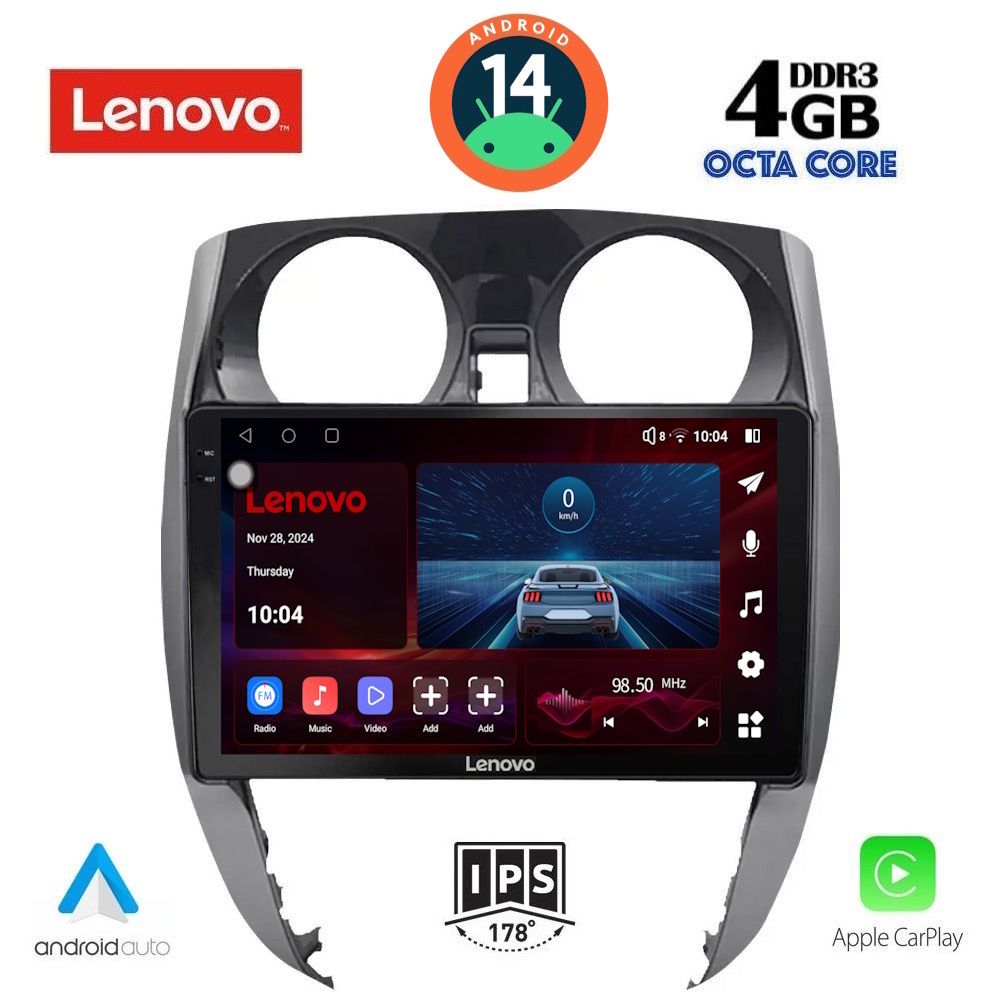Βλησαρούλης Car Center - LENOVO SSV 8464_CPA (10inc) MULTIMEDIA TABLET for NISSAN NOTE mod. 2012>
