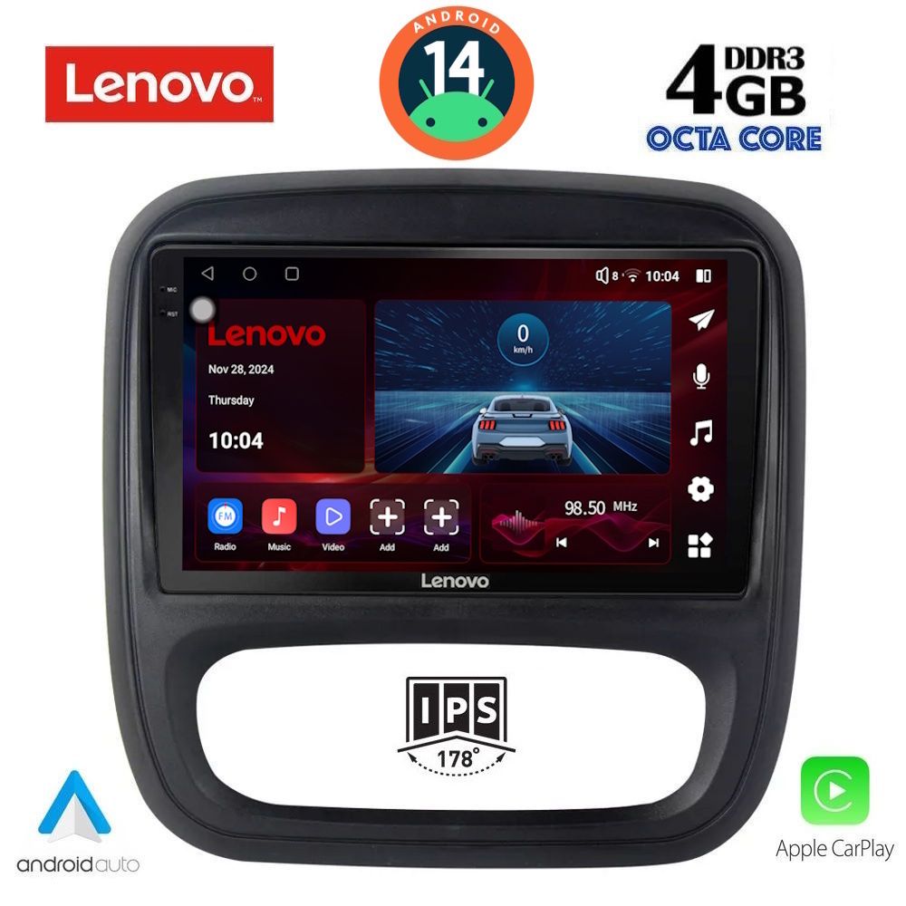 Βλησαρούλης Car Center - LENOVO SSV 8499_CPA (9inc) MULTIMEDIA TABLET for OPEL VIVARO – RENAULT TRAFIC – FIAT TALENDO – NISSAN NV 300 mod. 2014>