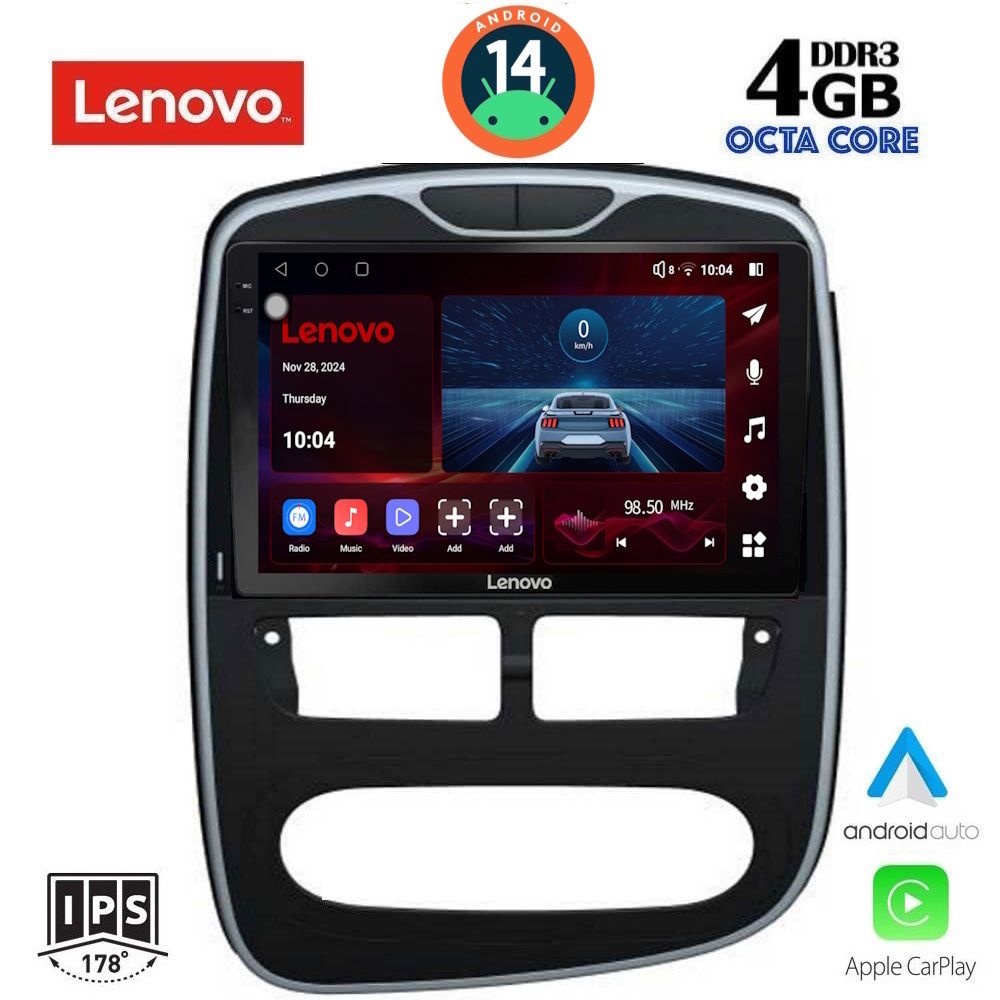 Βλησαρούλης Car Center - LENOVO SSV 8544_CPA (10inc) MULTIMEDIA TABLET for RENAULT CLIO mod. 2012-2015