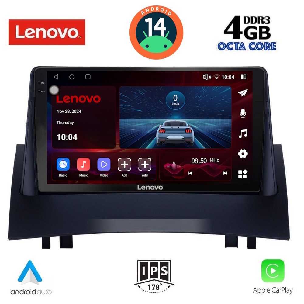 Βλησαρούλης Car Center - LENOVO SSV 8555_CPA (9inc) MULTIMEDIA TABLET for RENAULT MEGANE 2 mod. 2002-2008