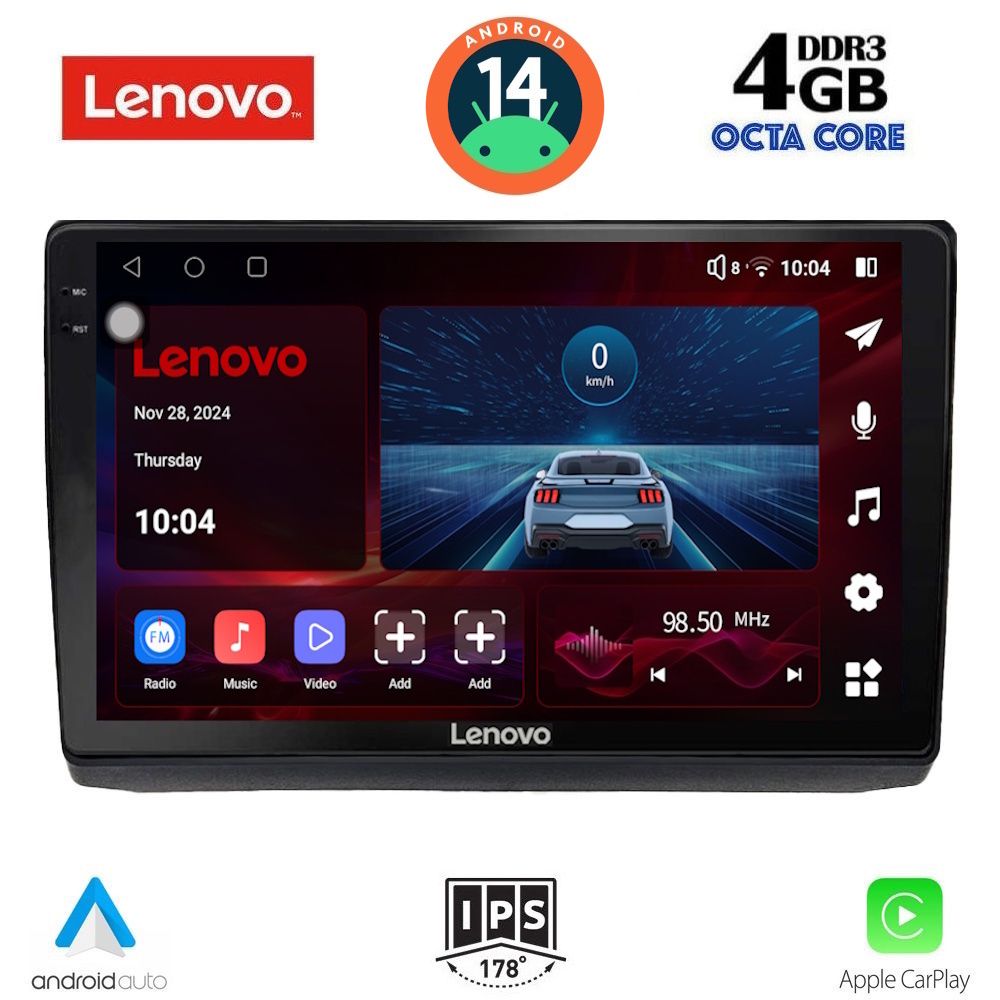 Βλησαρούλης Car Center - LENOVO SSV 8558_CPA (10inc) MULTIMEDIA TABLET for OPEL VIVARO – RENAULT TRAFIC - NISSAN PRIMASTAR mod. 2004-2015