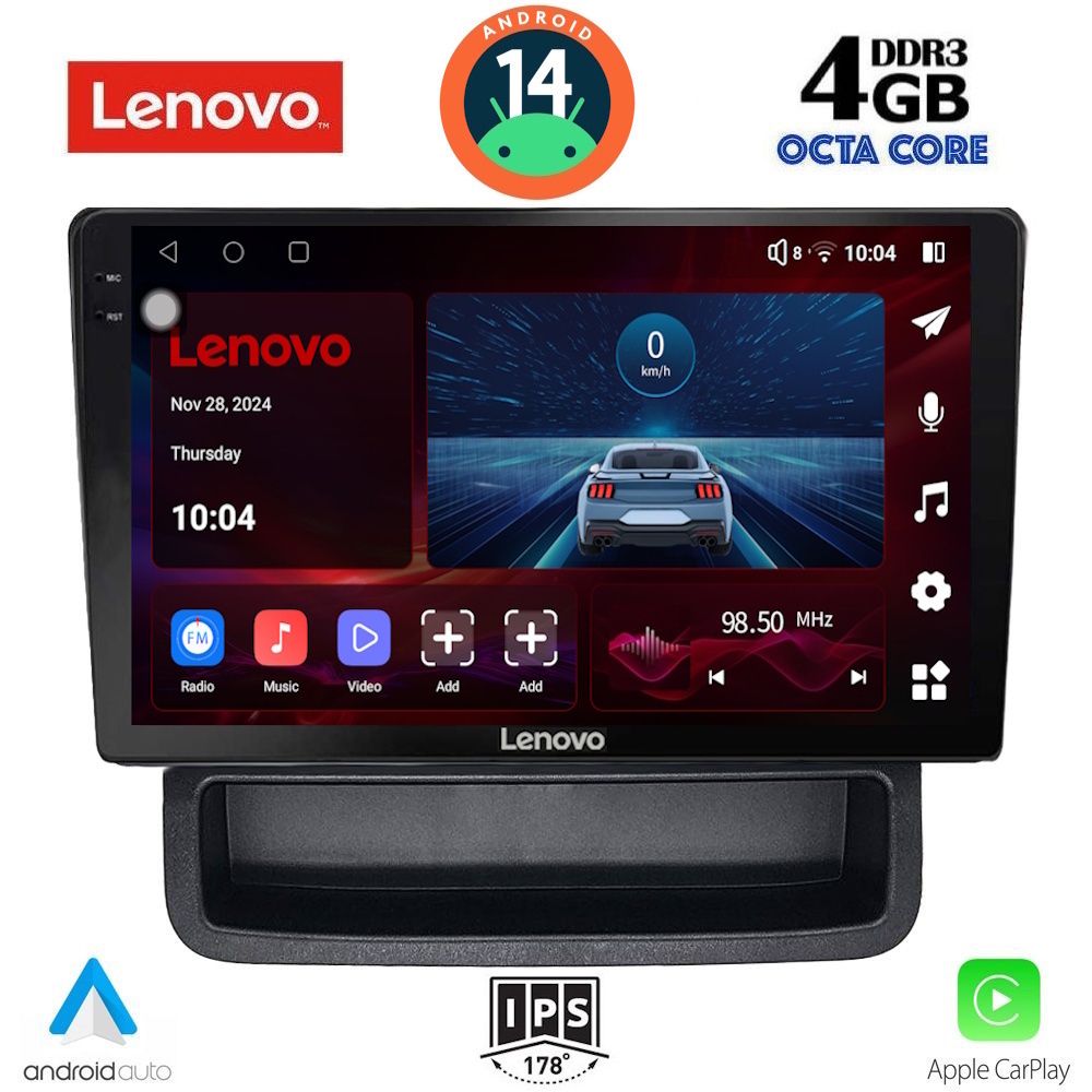 Βλησαρούλης Car Center - LENOVO SSV 8559_CPA (10inc) MULTIMEDIA TABLET for OPEL VIVARO – RENAULT TRAFIC - NISSAN PRIMASTAR mod. 2004-2015