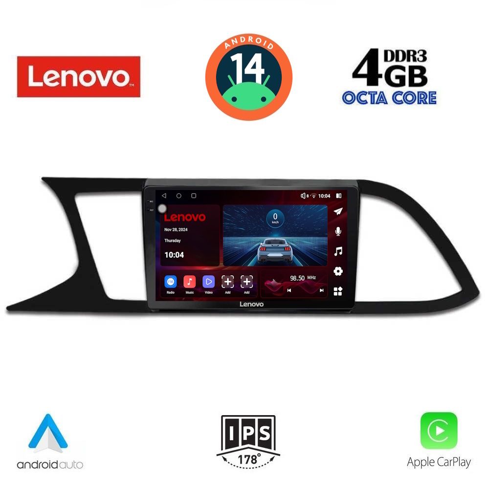 Βλησαρούλης Car Center - LENOVO SSV 8575_CPA (9inc) MULTIMEDIA TABLET for SEAT LEON mod. 2012-2021