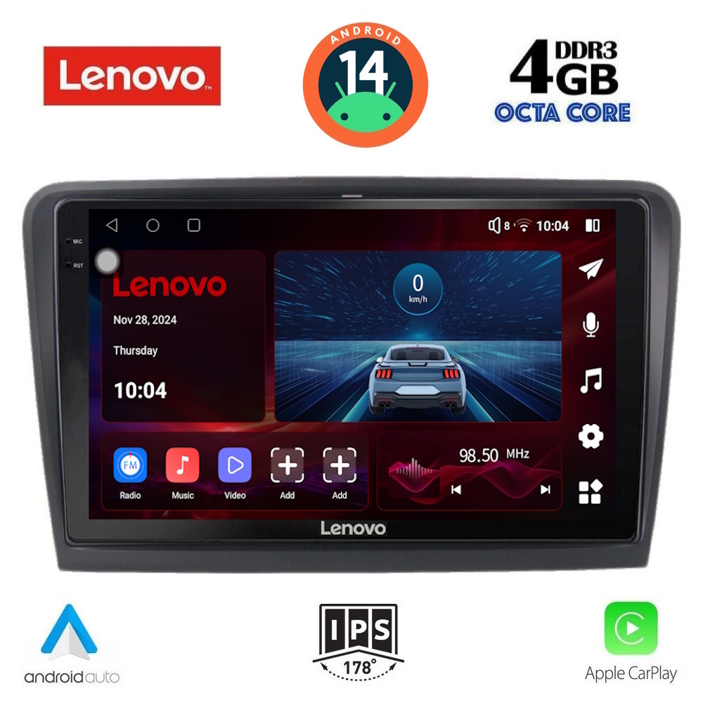 Βλησαρούλης Car Center - LENOVO SSV 8604_CPA (10inc) MULTIMEDIA TABLET for SKODA SUPERB mod. 2008-2015