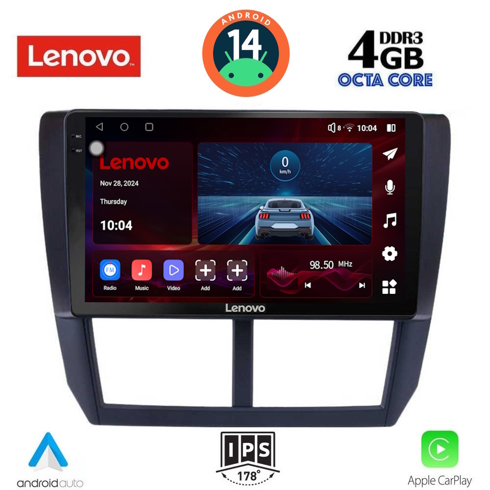 Βλησαρούλης Car Center - LENOVO SSV 8662_CPA (9inc) MULTIMEDIA TABLET for SUBARU FORESTER - IMPREZA - XV mod. 2008-2013