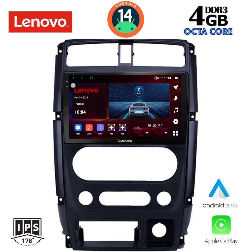 Βλησαρούλης Car Center - LENOVO SSV 8678_CPA (9inc) MULTIMEDIA TABLET for SUZUKI JIMNY mod. 2007-2017