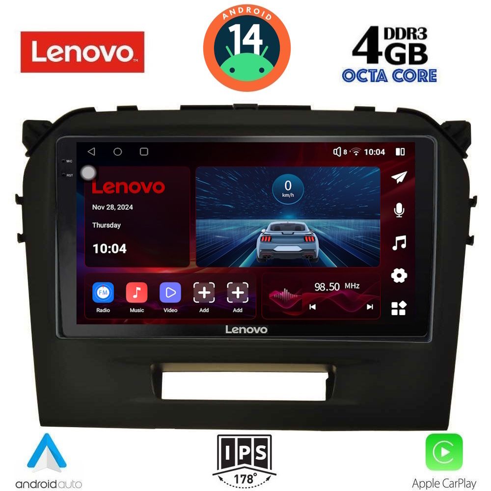 Βλησαρούλης Car Center - LENOVO SSV 8697_CPA (9inc) MULTIMEDIA TABLET for SUZUKI VITARA mod. 2016-2022