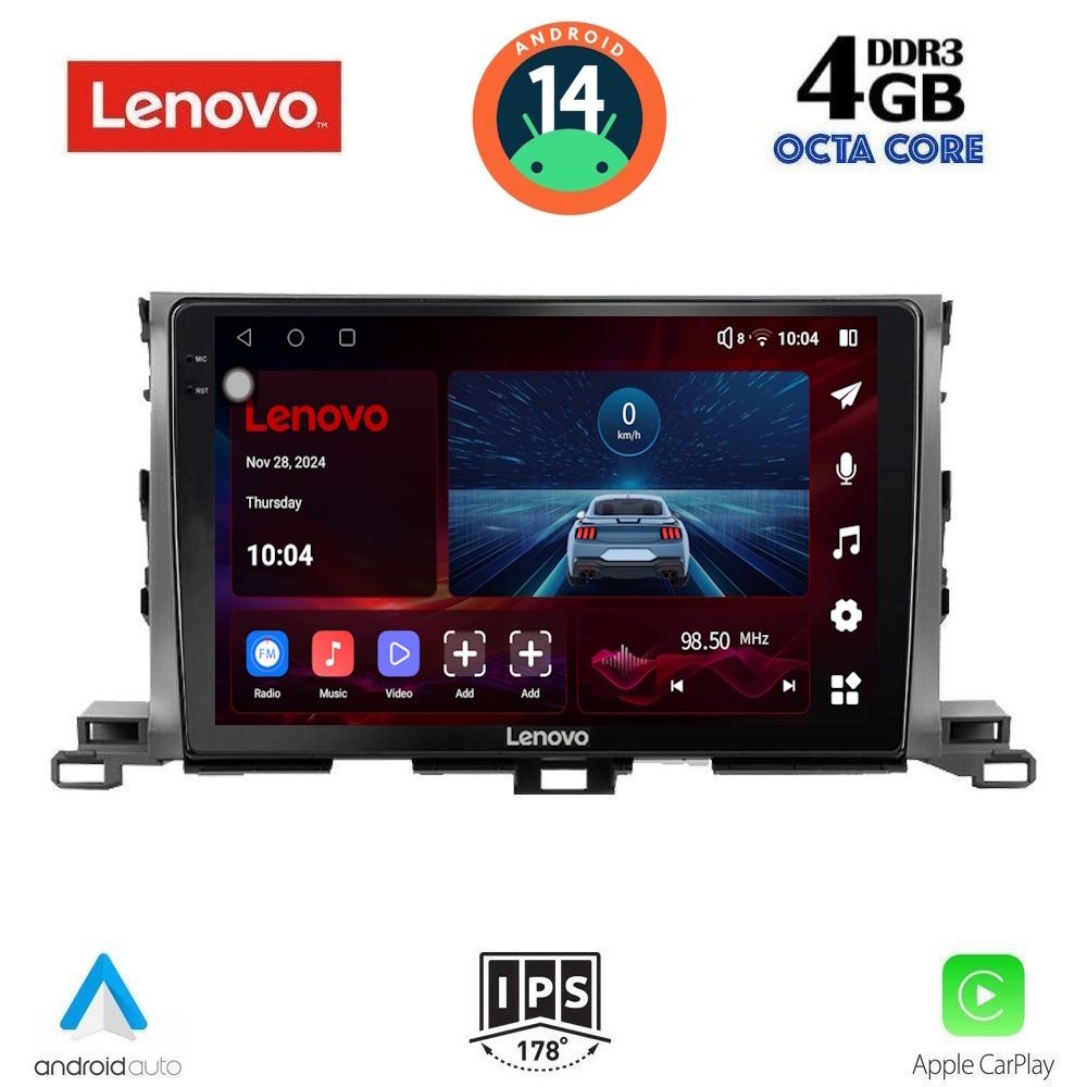 Βλησαρούλης Car Center - LENOVO SSV 8700_CPA (10inc) MULTIMEDIA TABLET for TOYOTA HIGHLANDER mod. 2014-2019