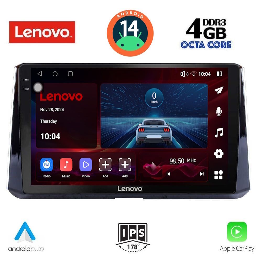 Βλησαρούλης Car Center - LENOVO SSV 8716_CPA (10inc) MULTIMEDIA TABLET for TOYOTA COROLLA mod. 2019>