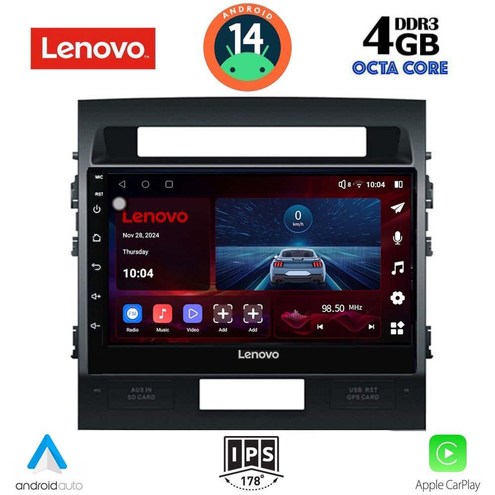 Βλησαρούλης Car Center - LENOVO SSV 8724_CPA (10inc) MULTIMEDIA TABLET for TOYOTA LAND CRUISER mod. 2008-2015