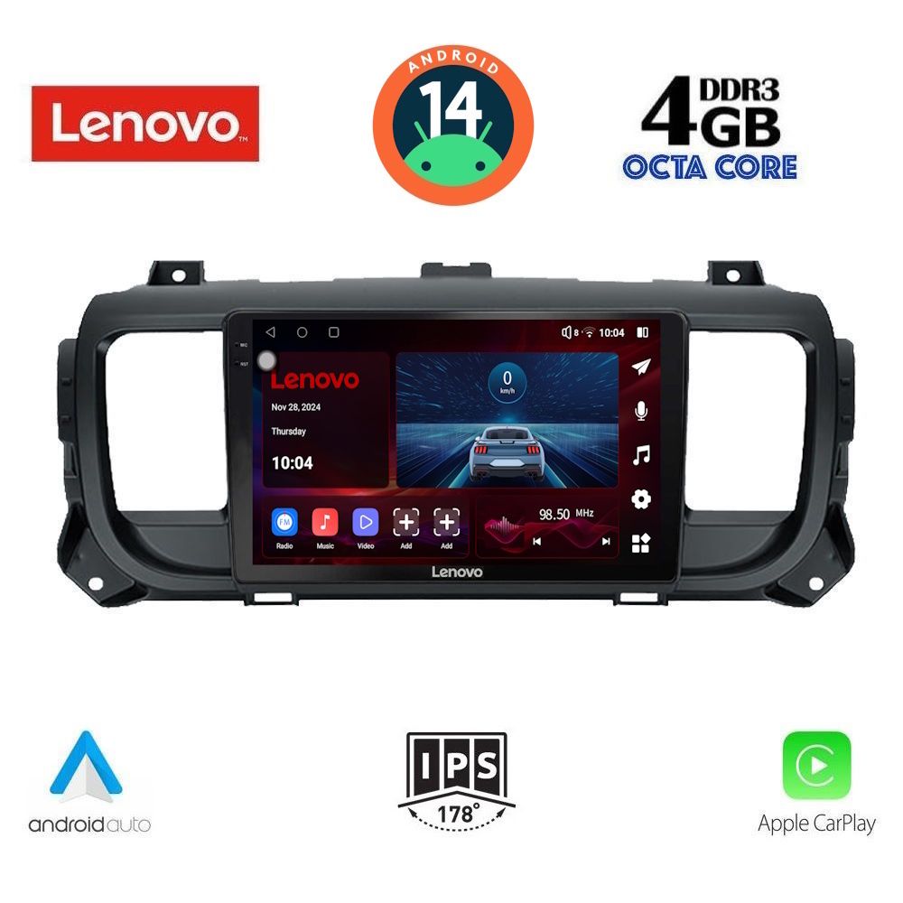 Βλησαρούλης Car Center - LENOVO SSV 8729_CPA (9inc) MULTIMEDIA TABLET for CITROEN JUMPY-SPACETOURER – PEUGEOT EXPERT-TRAVELLER – TOYOTA PROACE mod.2016>