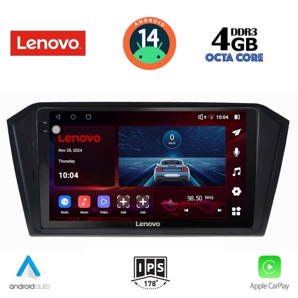 Βλησαρούλης Car Center - LENOVO SSV 8750_CPA (10inc) MULTIMEDIA TABLET for VW PASSAT mod. 2016>