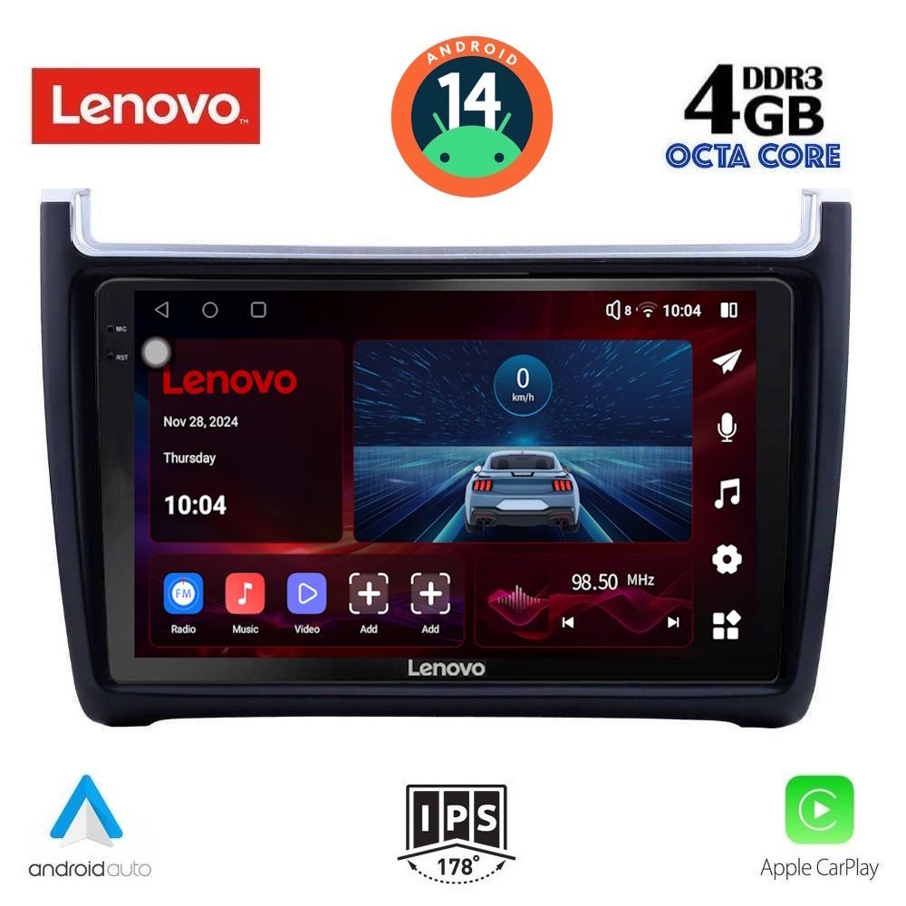 Βλησαρούλης Car Center - LENOVO SSV 8757_CPA (9inc) MULTIMEDIA TABLET for VW POLO mod. 2014-2017