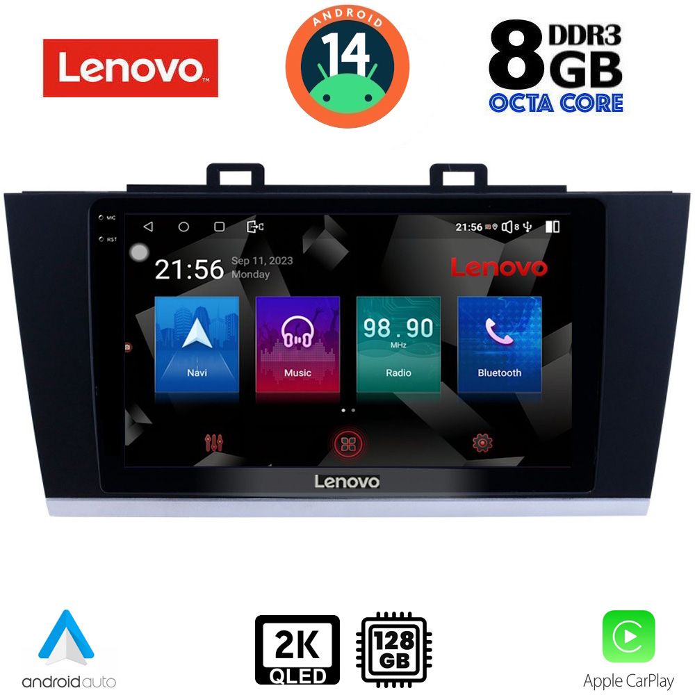 Βλησαρούλης Car Center - LENOVO SSW 10668_CPA (9inc) MULTIMEDIA TABLET for SUBARU LEGACY – OUTBACK mod. 2014-2019