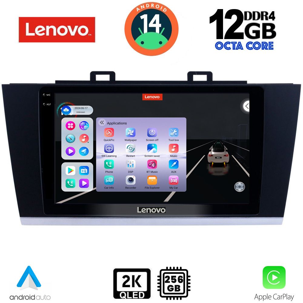 Βλησαρούλης Car Center - LENOVO SSZ 12668_CPA (9inc) MULTIMEDIA TABLET for SUBARU LEGACY – OUTBACK mod. 2014-2019