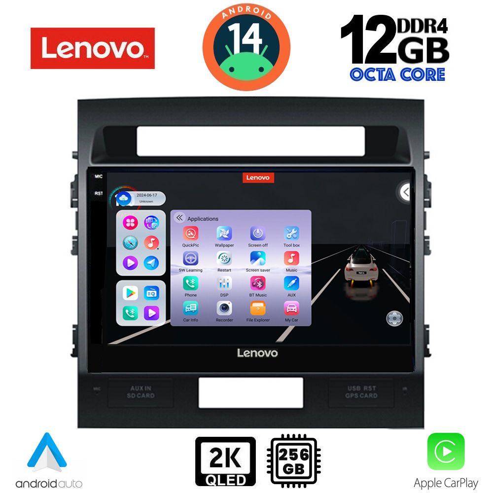 Βλησαρούλης Car Center - LENOVO SSZ 12724_CPA (10inc) MULTIMEDIA TABLET for TOYOTA LAND CRUISER mod. 2008-2015