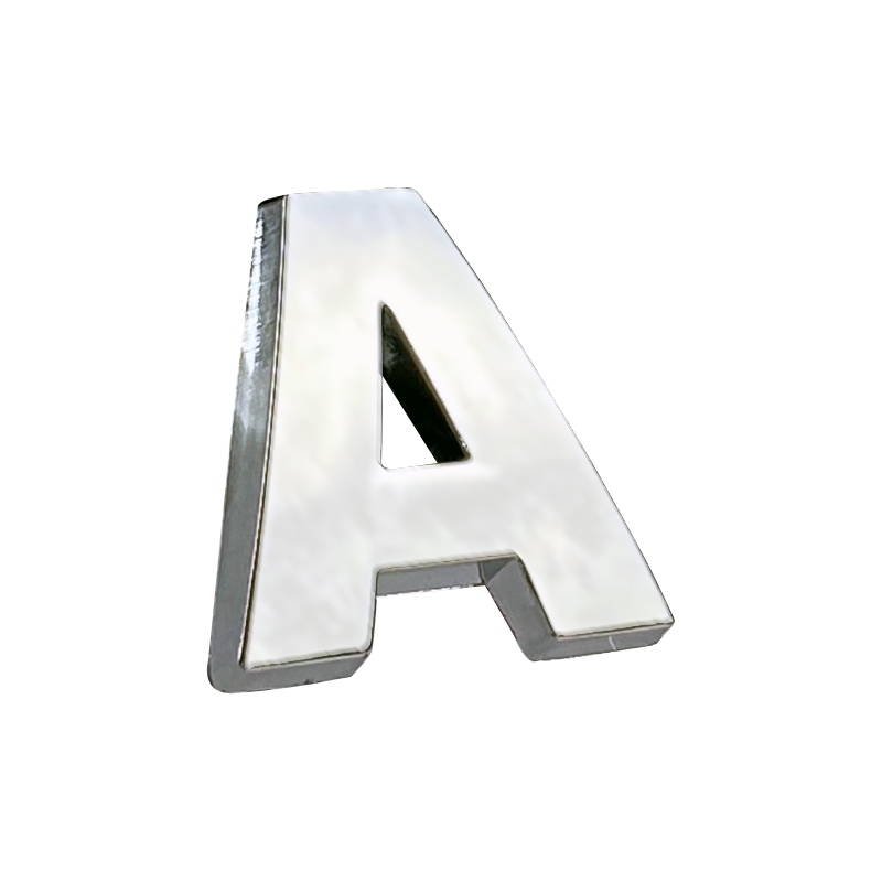 Βλησαρούλης Car Center - Αυτοκόλλητo Γράμμα Χρωμίου 3D &apos;&apos;A&apos;&apos; 2.7cm x 2.5cm 1 Τεμάχιο