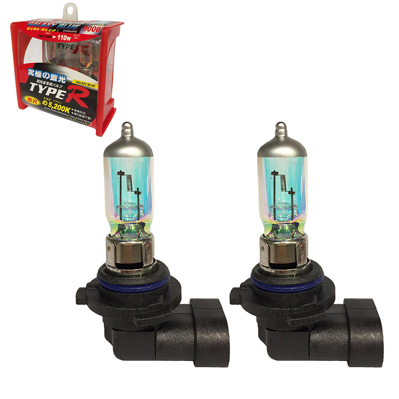 Βλησαρούλης Car Center - Λάμπες Αλογόνου HB4 9006 12V 55w Rainbow Blue Type-R TR-9106B 2 Τεμάχια