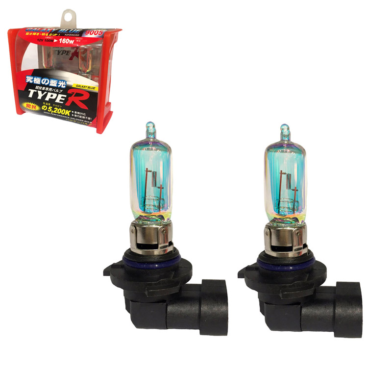 Βλησαρούλης Car Center - Λάμπες Αλογόνου HB3 9005 12V 100w Rainbow Blue Type-R TR-9109B 2 Τεμάχια