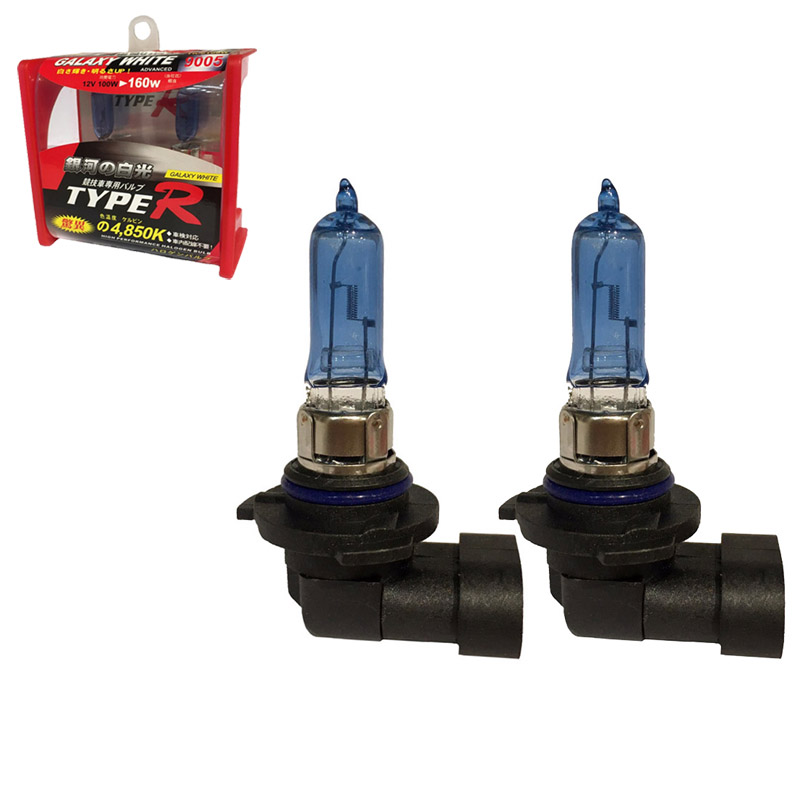 Βλησαρούλης Car Center - Λάμπες Αλογόνου HB3 9005 12V 100w Galaxy White Type-R TR-9109W 2 Τεμάχια