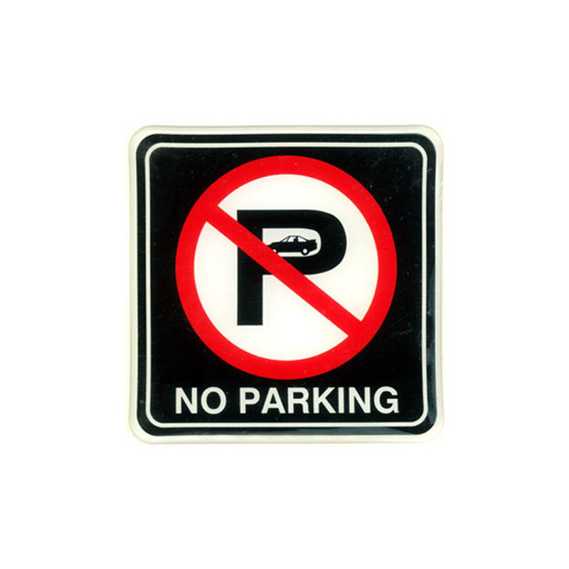 Βλησαρούλης Car Center - Αυτοκόλλητο Σήμα "NO PARKING" 8.8cm Με Επικάλυψη Σμάλτου 1 Τεμάχιο